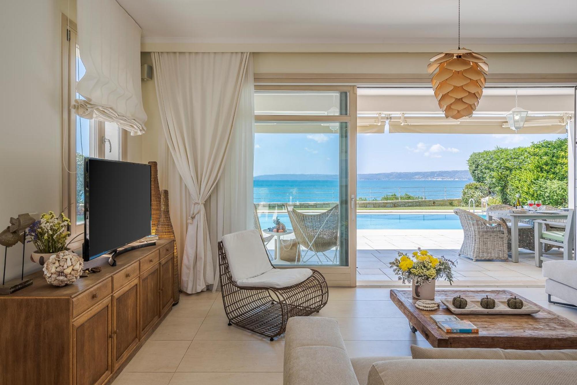 Sk Place Luxury Seafront Villas Chania Almirida Exterior foto